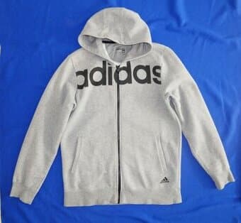 Šedá mikina, vel. M-L, zn. Adidas