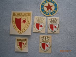 samolepky,obtisky SLAVIE,fotbal