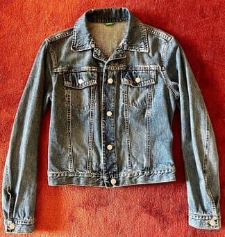 Riflová bunda Benetton, velikost M, super stav