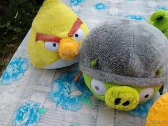 plyšáci Angry Birds hlavy