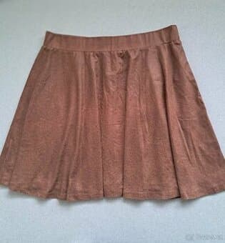 Sukně hnědá, v pase do gumy