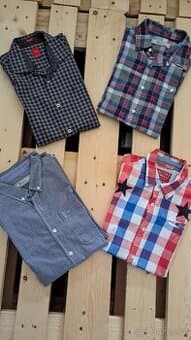 Značkové kostkované košile, vel.S