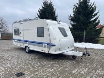 PRODÁNO Hobby Excellent 460, 4 osoby, bojler, fr.postel