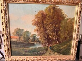 Obrazy Cesta a dívka