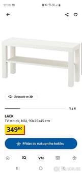 TV stolek ikea