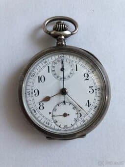 Stříbrný kapesni chronograf super stav