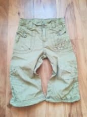 Dívčí khaki zelené letní kraťase - 3/4, H&M 116