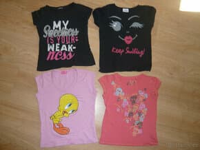 4x trika 134,140,146 VŠE 160 Kč