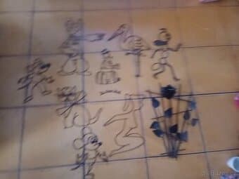 Prodám postavičky figurky z drátů, cena dohodou