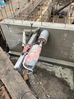 Jádrové vrtání a řezání betonu