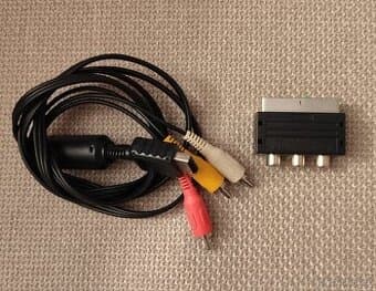 PS1/PS2/PS3 Audio video kabel Cinch-originál Sony