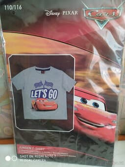 BAVLNĚNÉ NOVÉ TRIKO S KR. RUKÁVEM DISNEY VEL.110/116