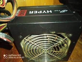 Zdroj 500w do počitače použity 4 měsíce ATX