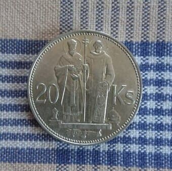 Mince 20 Ks 1941 „RR“ zkušební ražba magnetické jádro