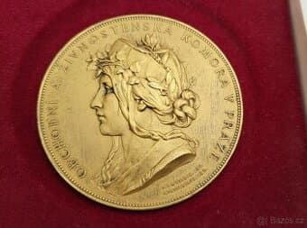 Luxusní Ag zlacená medaile - Obchodní a živnostenská komora