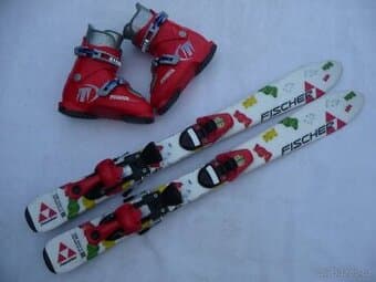 32. Detske lyže FISCHER - 88cm + boty TECNICA 32eu SET
