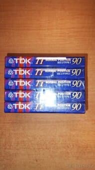 Audiokazety TDK-5 ks nové zabalené
