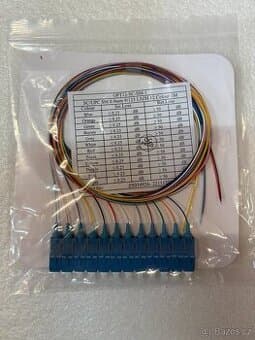 Sada optických pigtailů 12ks SC/PC, 9um SM