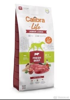 Calibra Dog Life Junior Large Fresh Beef 12 kg