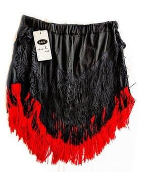 DÁMSKÁ SUKNĚ. TANEČNÍ. ČERNO-ČERVEVÁ. NOVÁ. VEL M