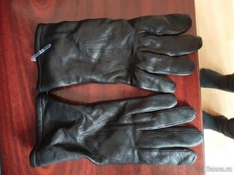 Rukavice kožené zimní černé vel.26