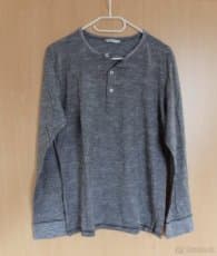 Šedé triko s dlouhým rukávem CA vel. M