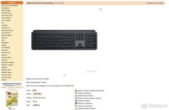 Podvod - Logitech MX Keys S CZ/SK grafitová