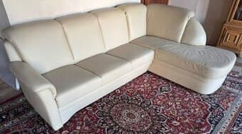 Kožená rohová sedačka, 5249
