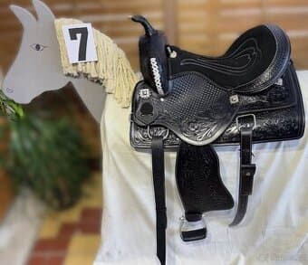 Westernový sedlový komplet 7) černý