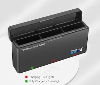 DJI Osmo Action 3/4/5 - 3v1 nabíjačka baterií,nova