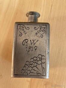 Cínová lavička na parfem historicka rok 1817 rarita