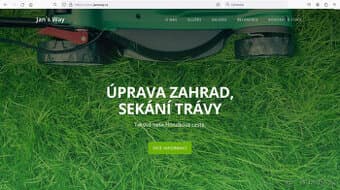 Úpravy zahrad, sekání trávy, stavby plotů